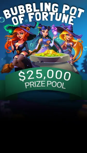 Bubbling Pot of Fortune promotion artwork from Fair Go